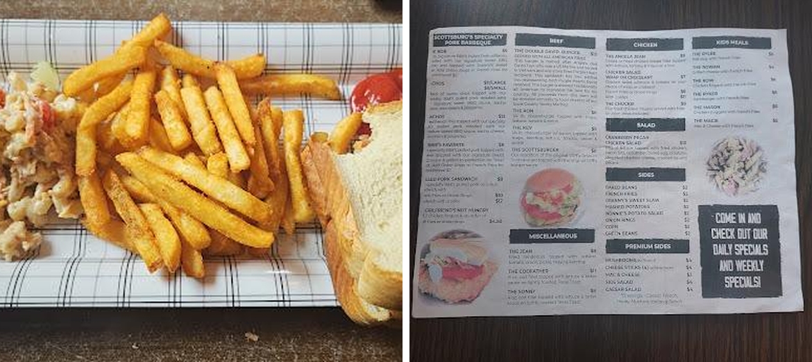 752 Cafe Menu