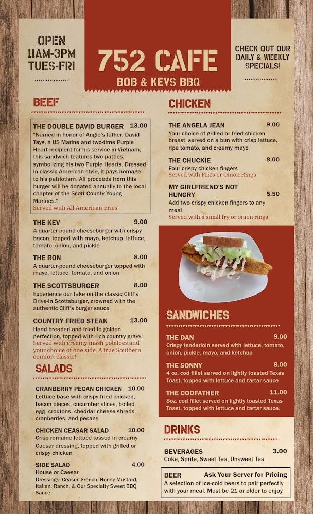 752 Cafe Menu image 2